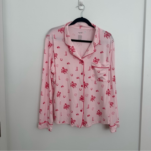 NWT Long-Sleeved Women's Pajama Set in Disco Cowgirl size L - Picture 16 of 17